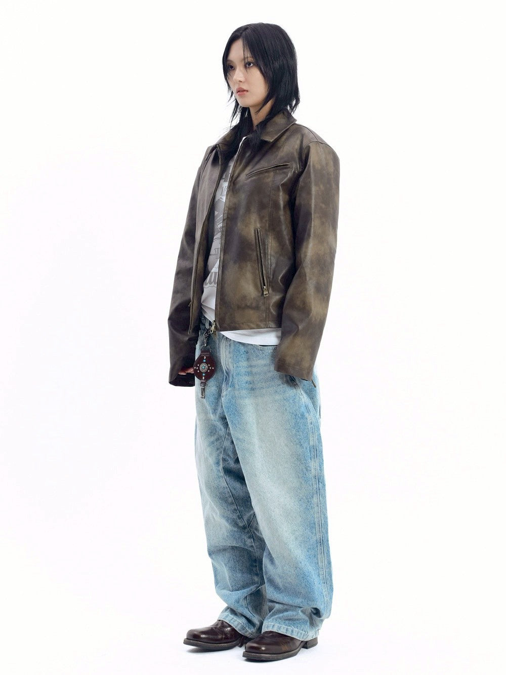 AAKAM】Salt Washed Leather Jacket – PRESSING WEB SHOP
