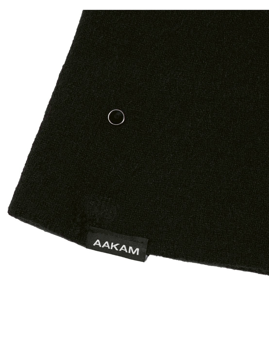【AAKAM】Rhinestone Damaged Long Beanie