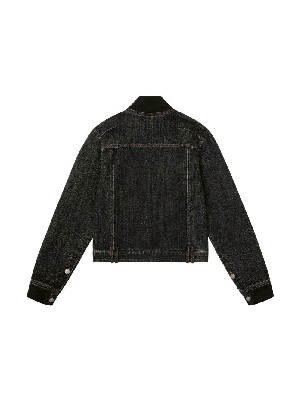 【AAKAM】Ribbed Denim Zip-Up jacket