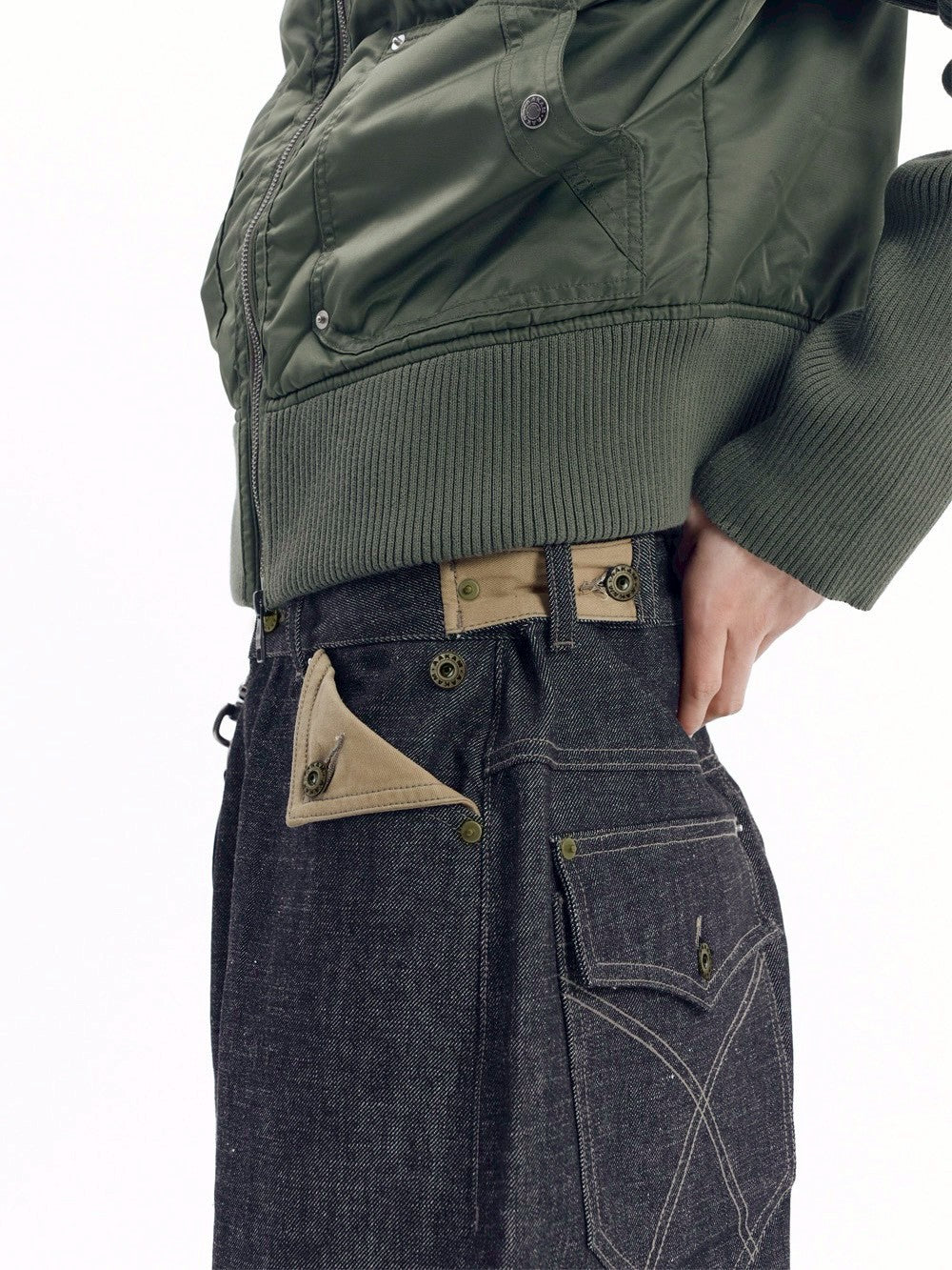 【AAKAM】Bonnie Pocket Denim Pants