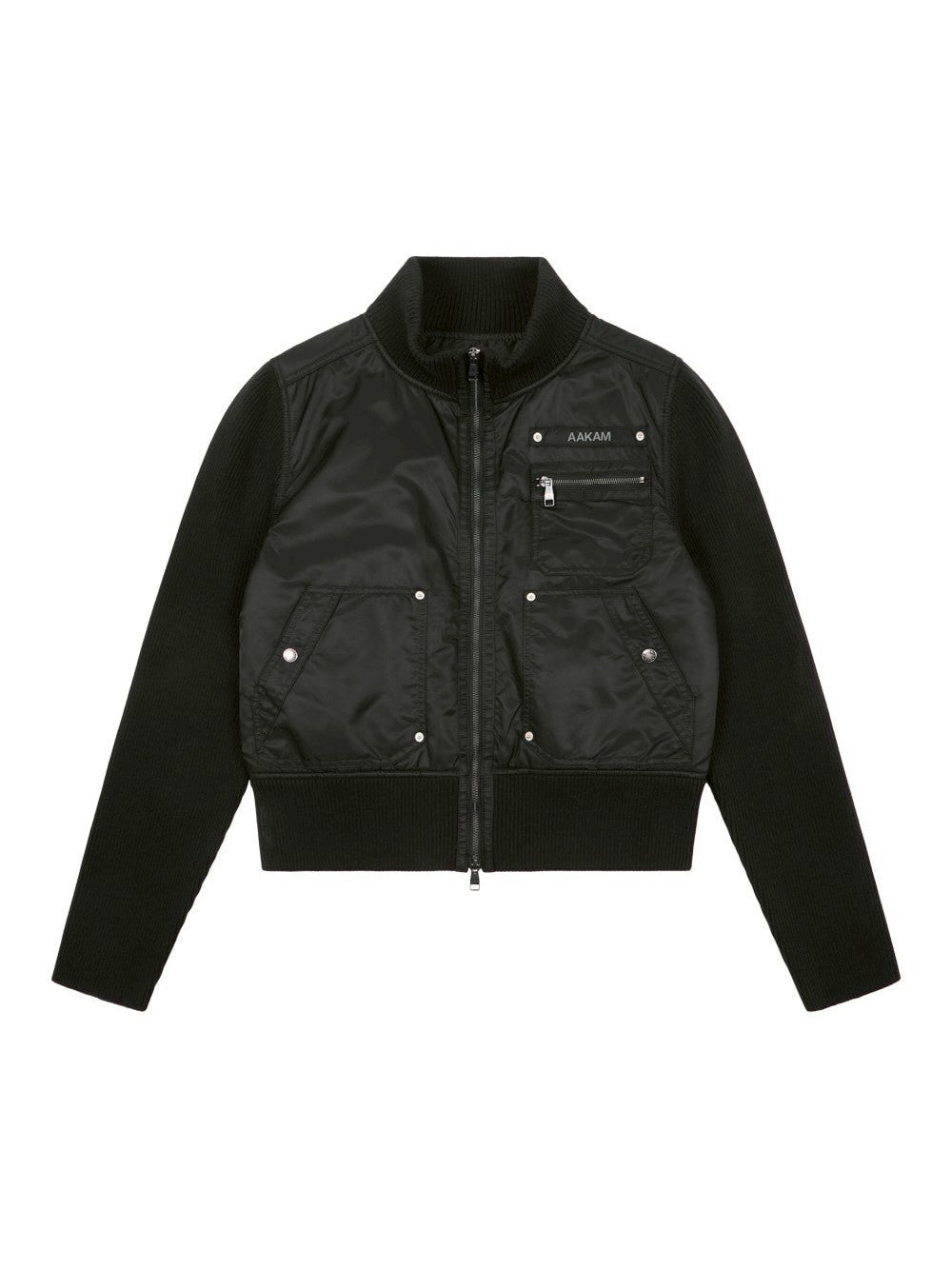 【AAKAM】Knitted Nylon Jacket