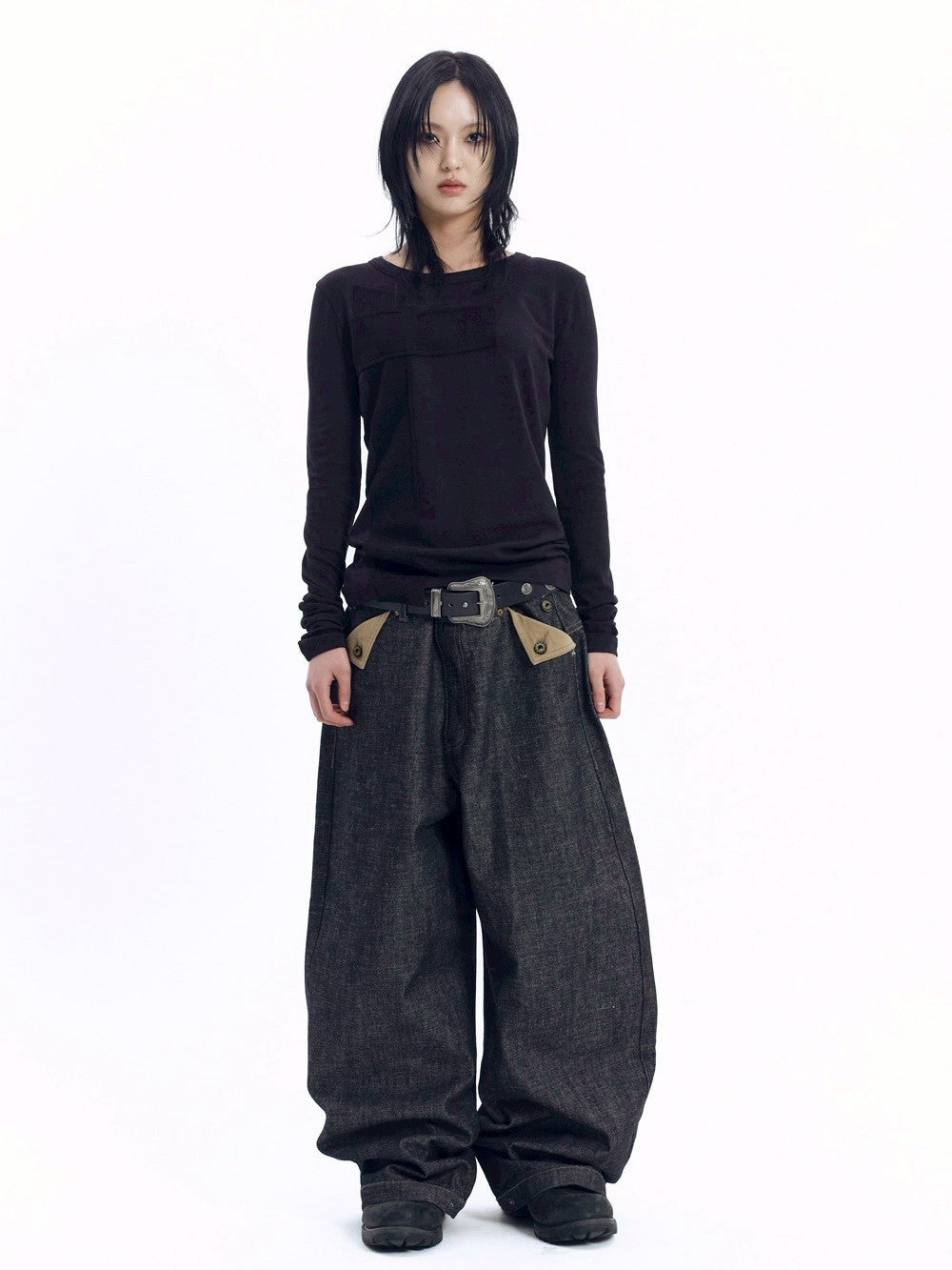 【AAKAM】Bonnie Pocket Denim Pants