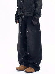 【AAKAM】Steve Double Knee Denim Pants