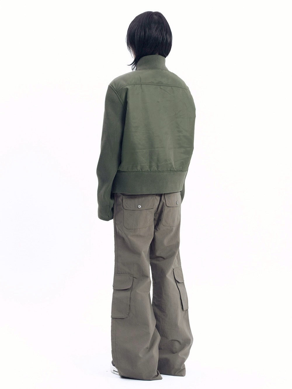 【AAKAM】Knitted Nylon Jacket