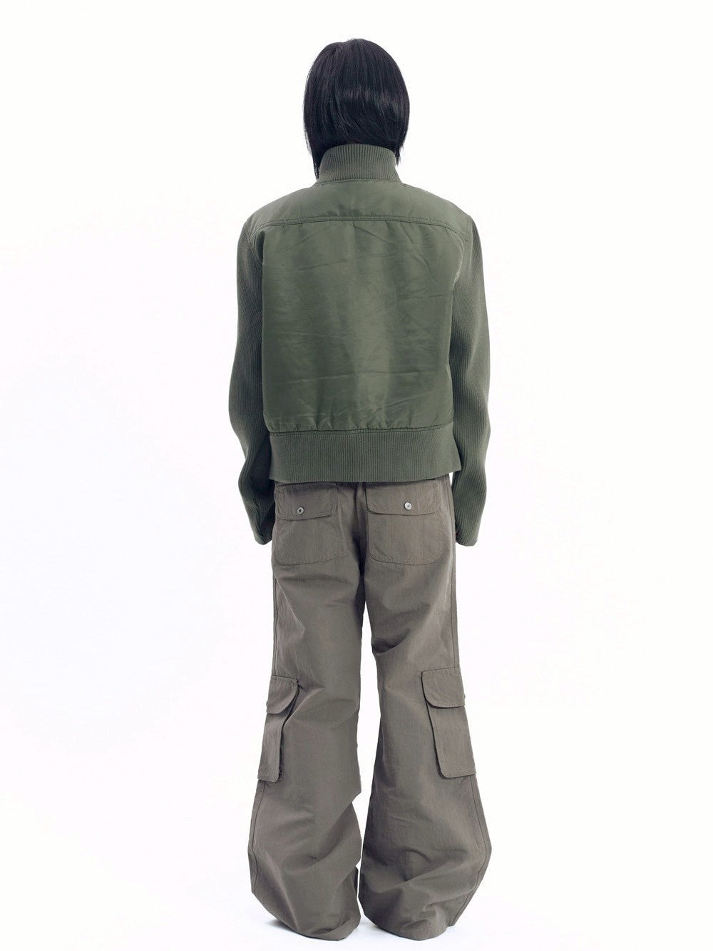 【AAKAM】Knitted Nylon Jacket
