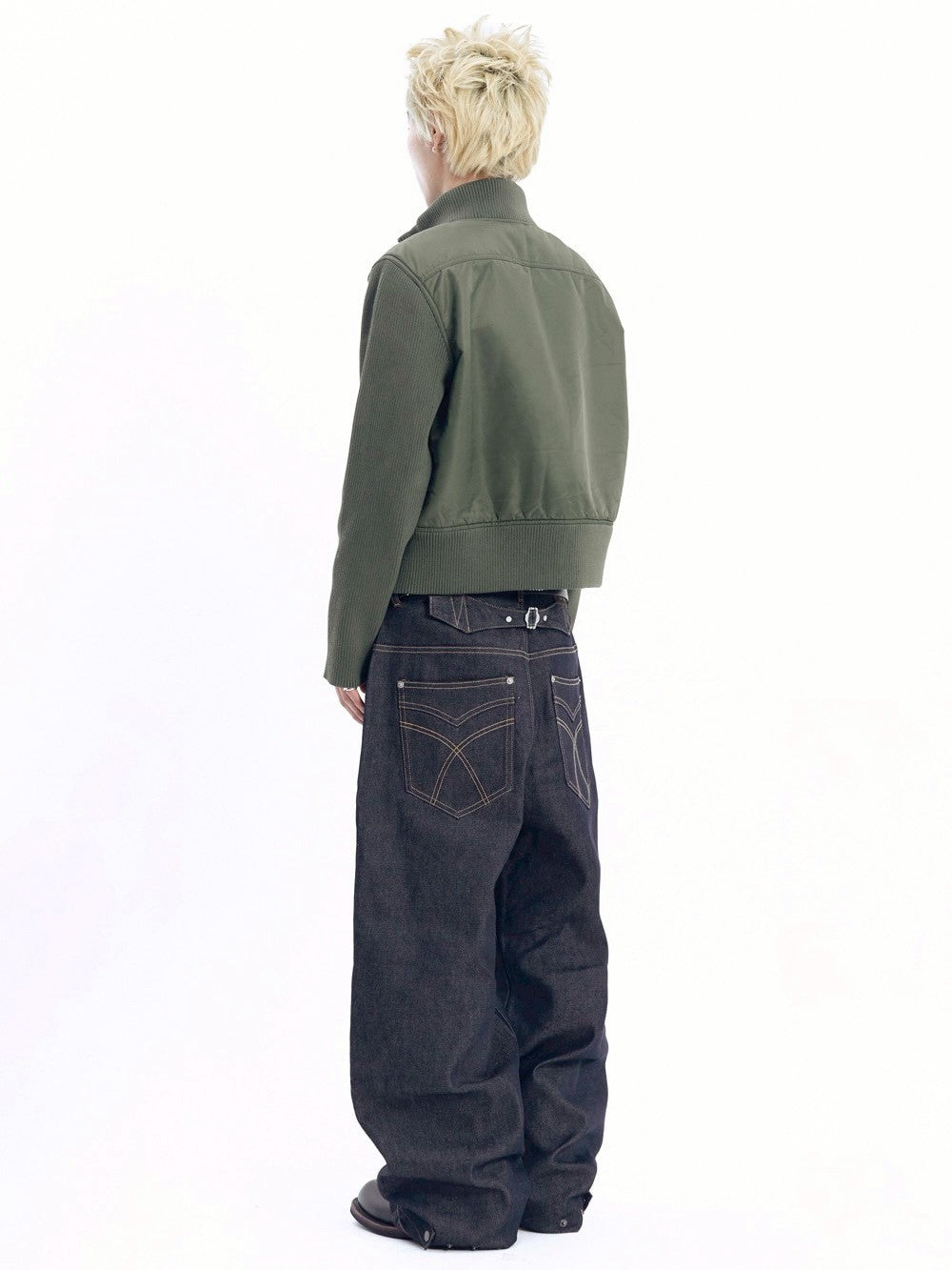 【AAKAM】Knitted Nylon Jacket