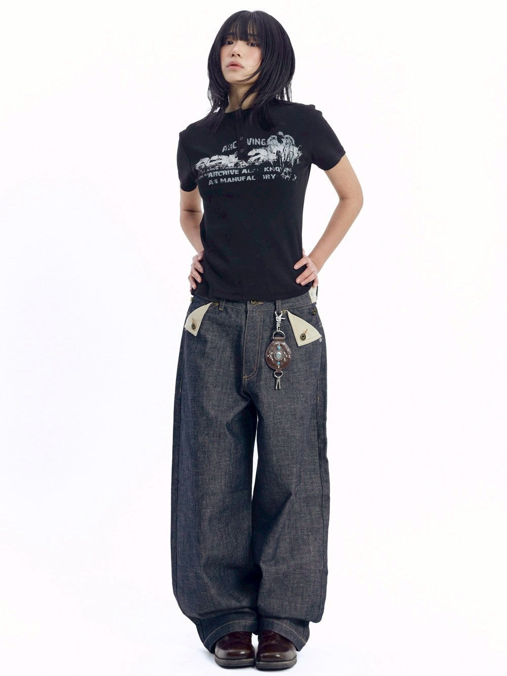 【AAKAM】Bonnie Pocket Denim Pants