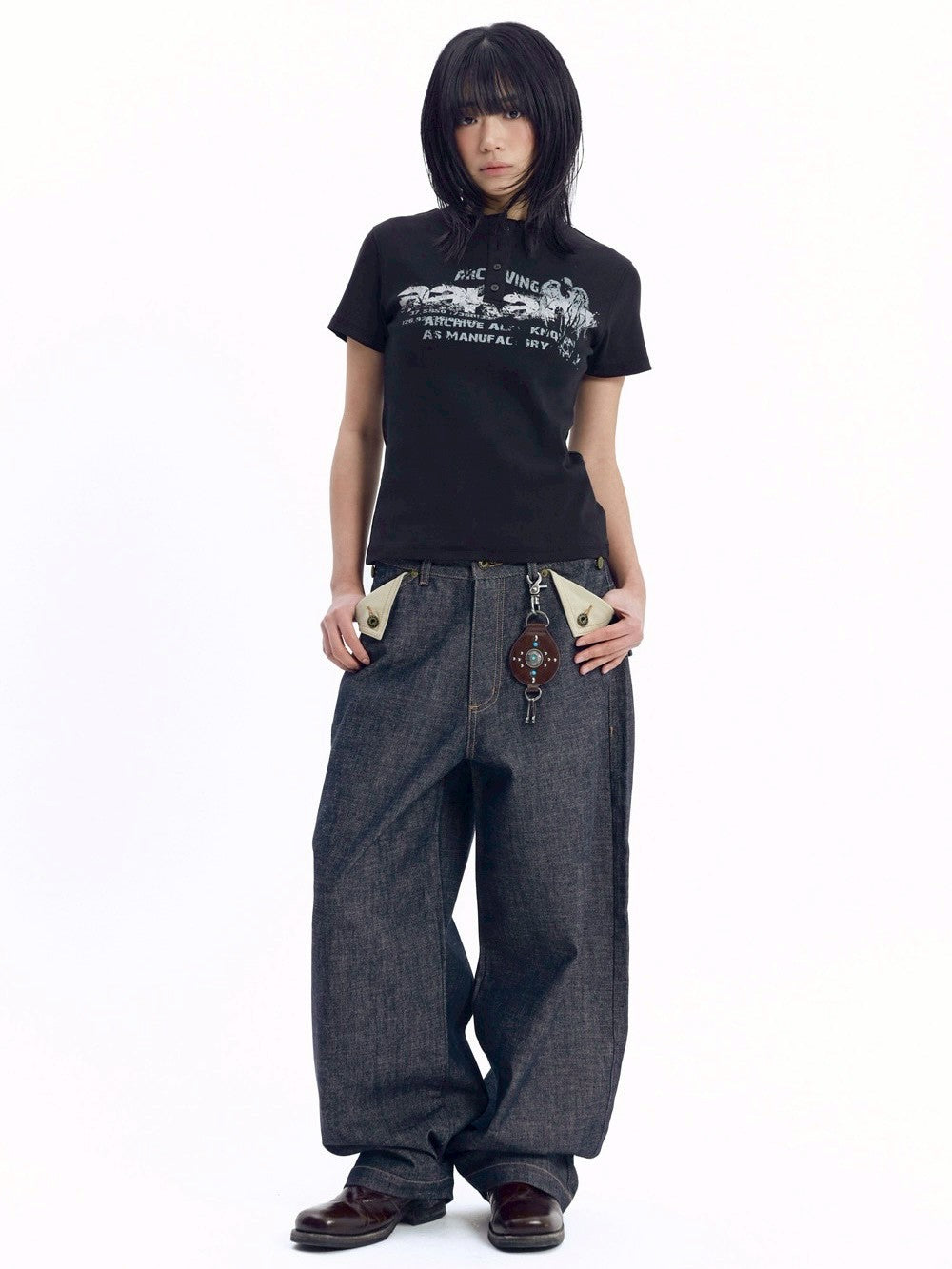 【AAKAM】Bonnie Pocket Denim Pants
