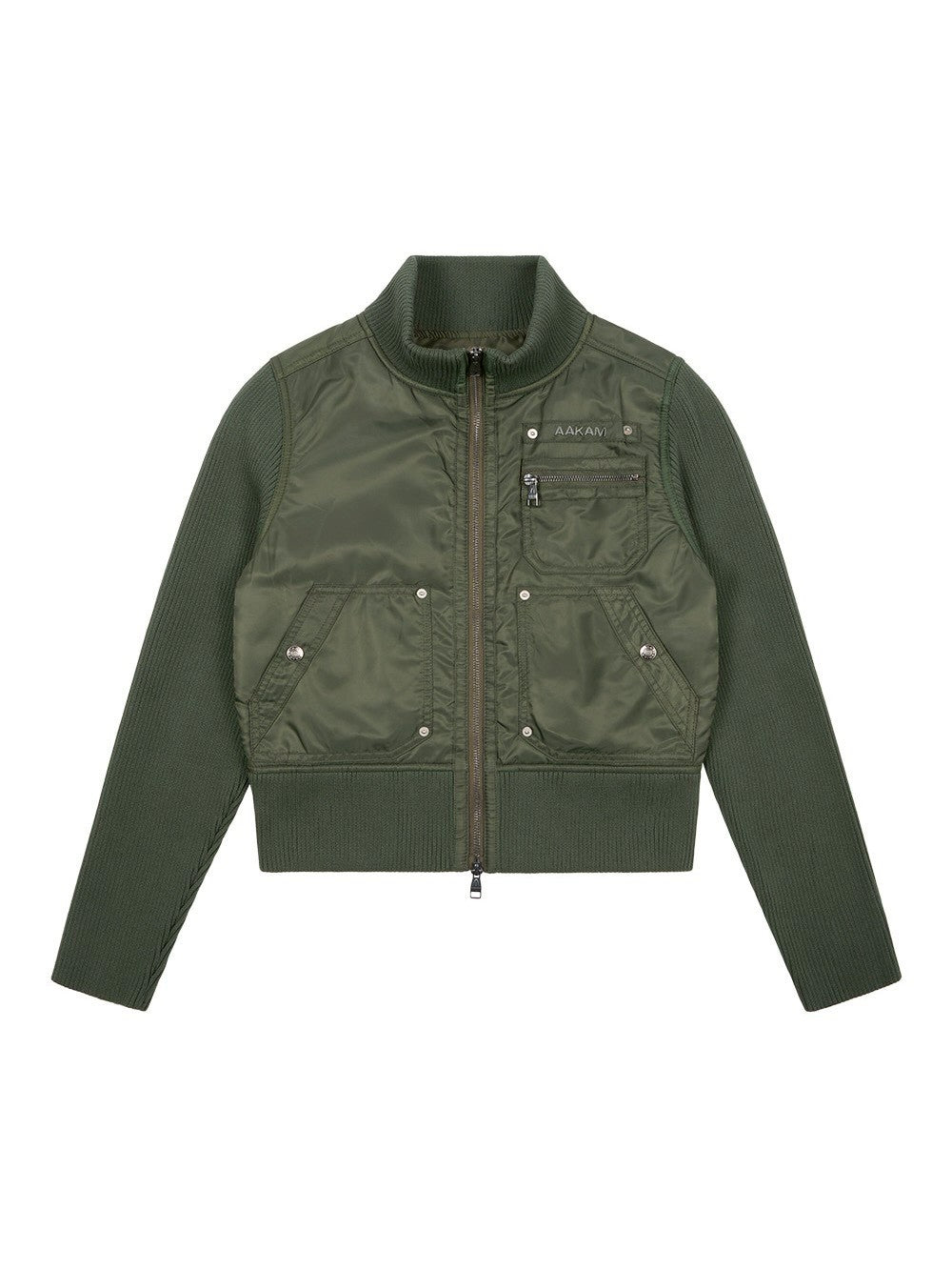 【AAKAM】Knitted Nylon Jacket