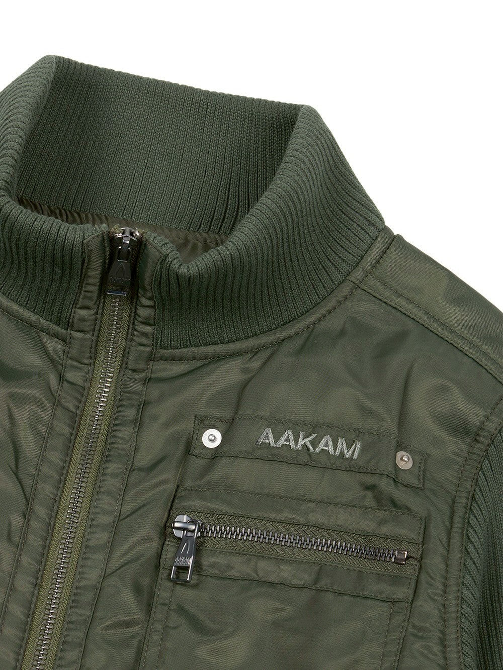 【AAKAM】Knitted Nylon Jacket