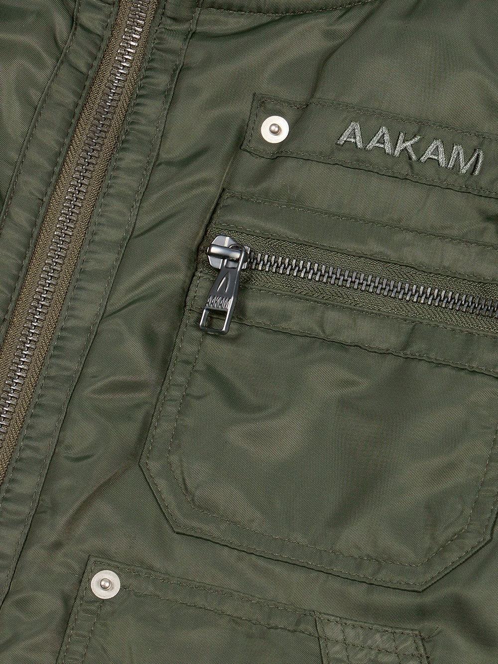【AAKAM】Knitted Nylon Jacket