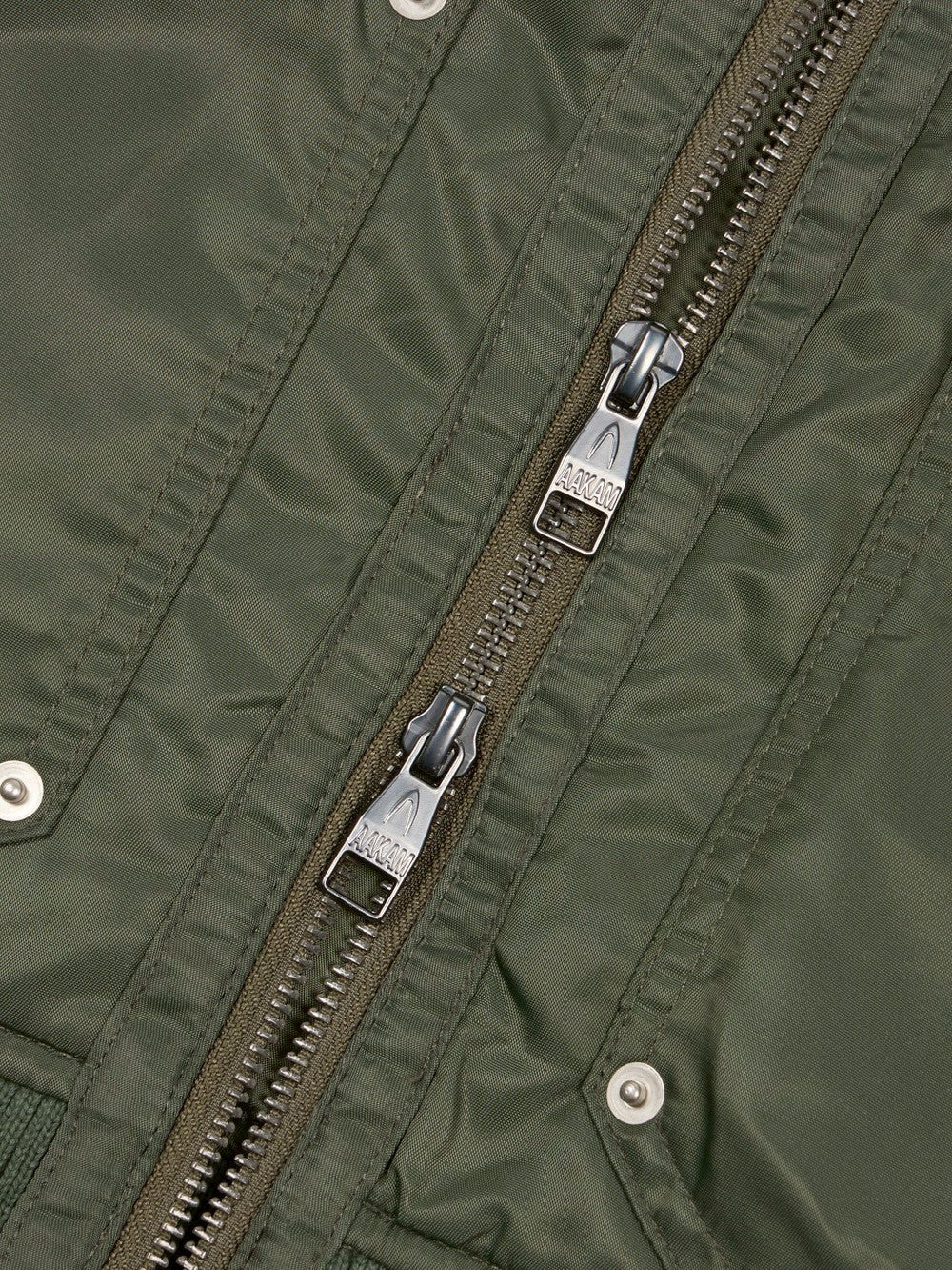 【AAKAM】Knitted Nylon Jacket