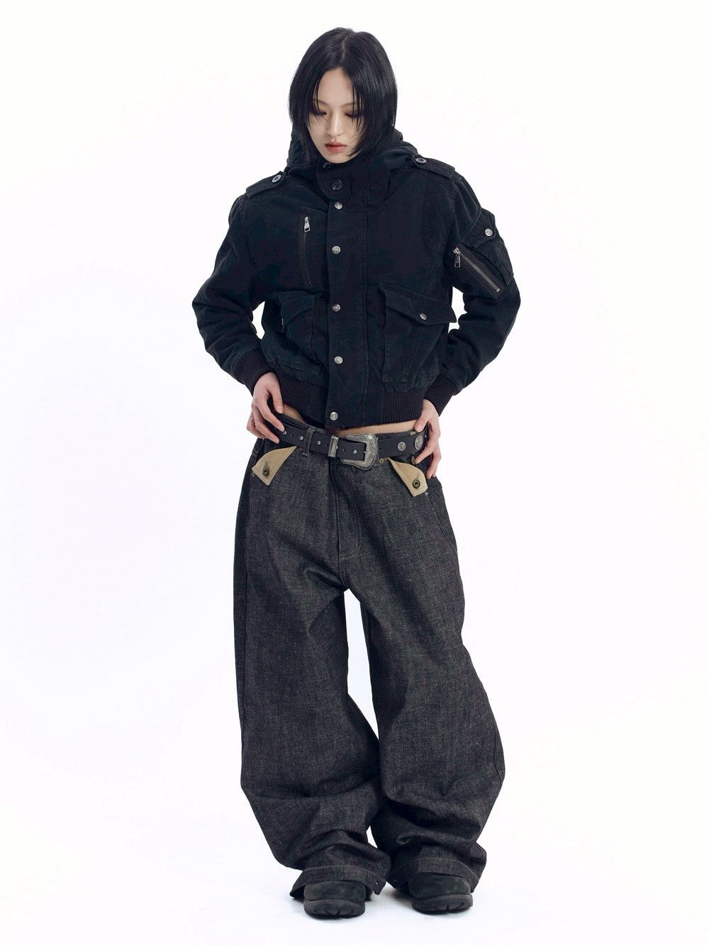 【AAKAM】Bonnie Pocket Denim Pants