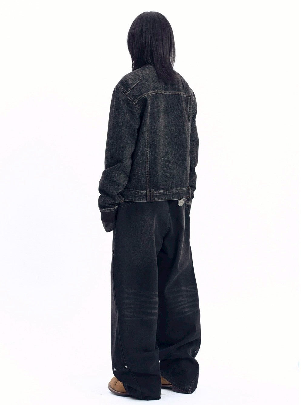 【AAKAM】Steve Double Knee Denim Pants