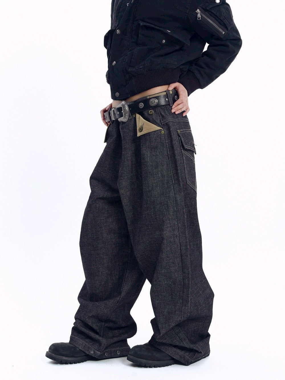 【AAKAM】Bonnie Pocket Denim Pants