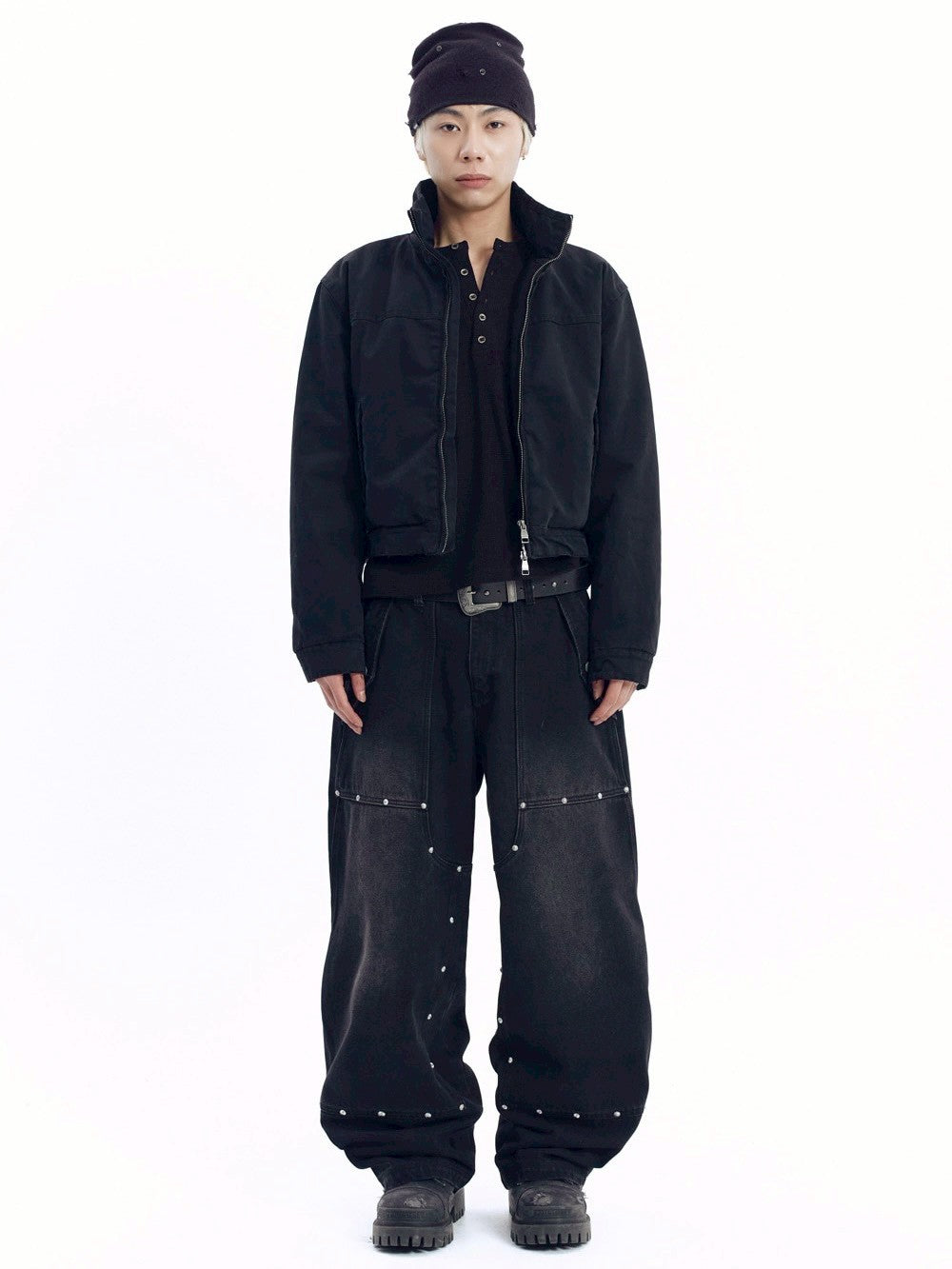 【AAKAM】Steve Double Knee Denim Pants