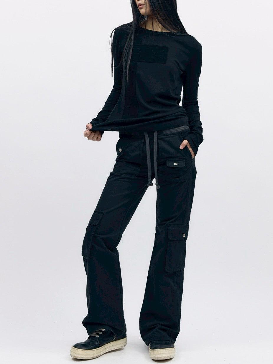 【AAKAM】Flare Cargo Pocket Pants