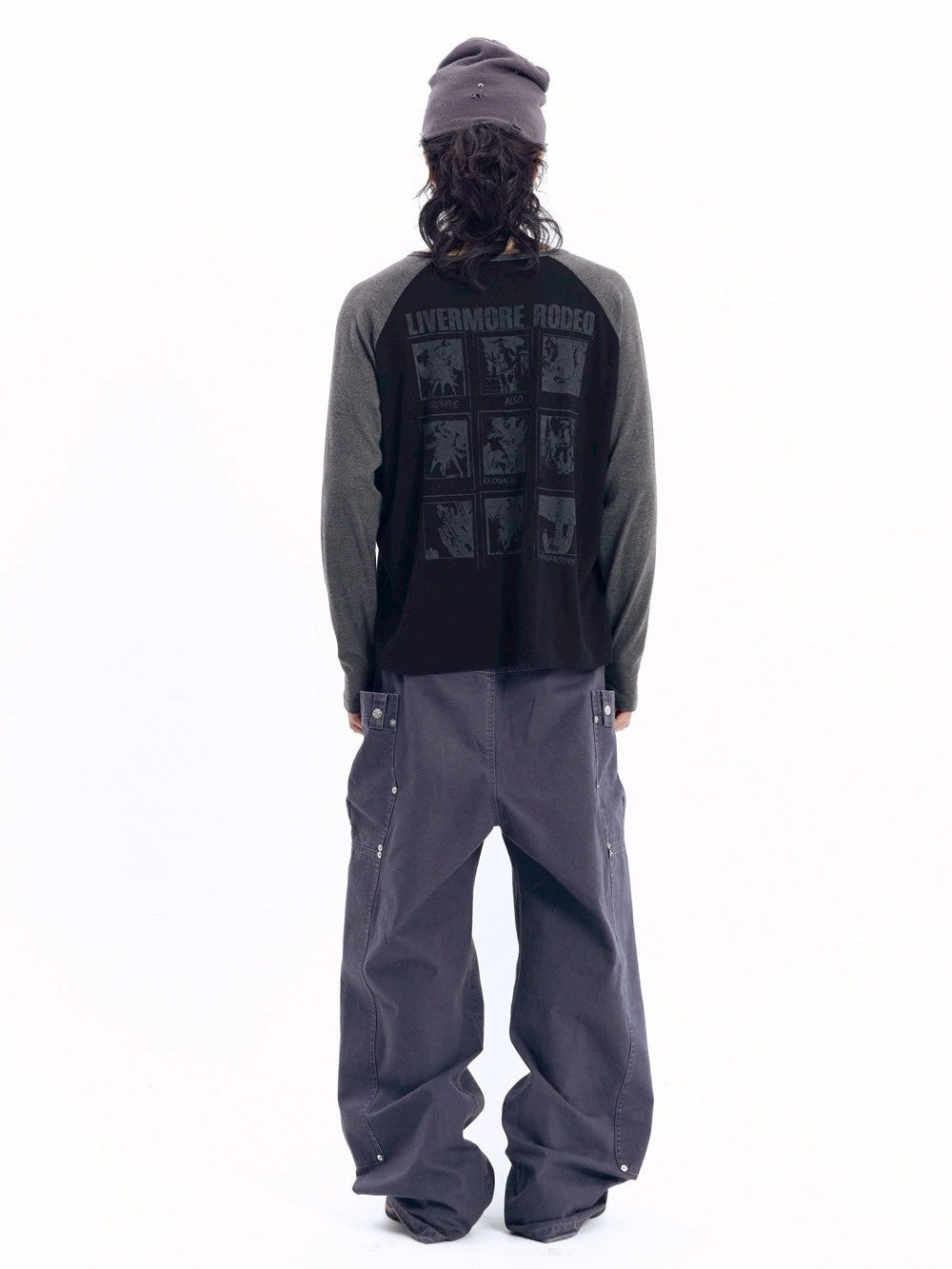 【AAKAM】Slit Raglan Long Sleeve