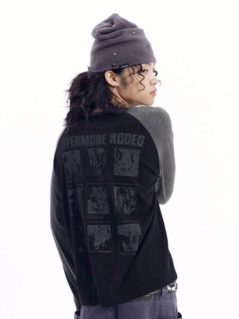 【AAKAM】Slit Raglan Long Sleeve
