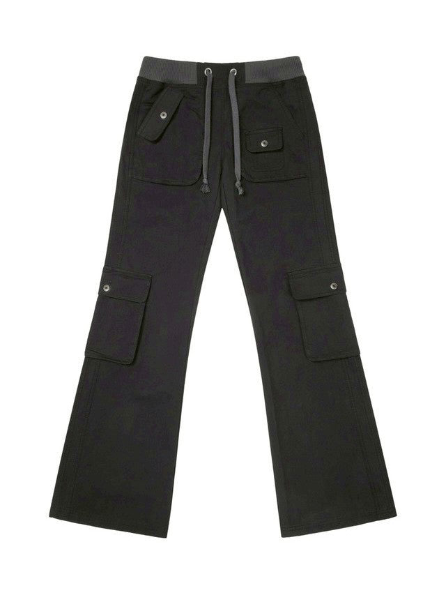【AAKAM】Flare Cargo Pocket Pants