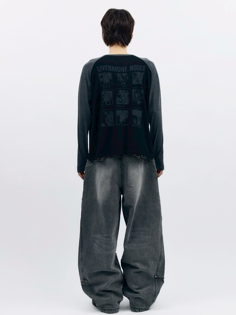 【AAKAM】Slit Raglan Long Sleeve
