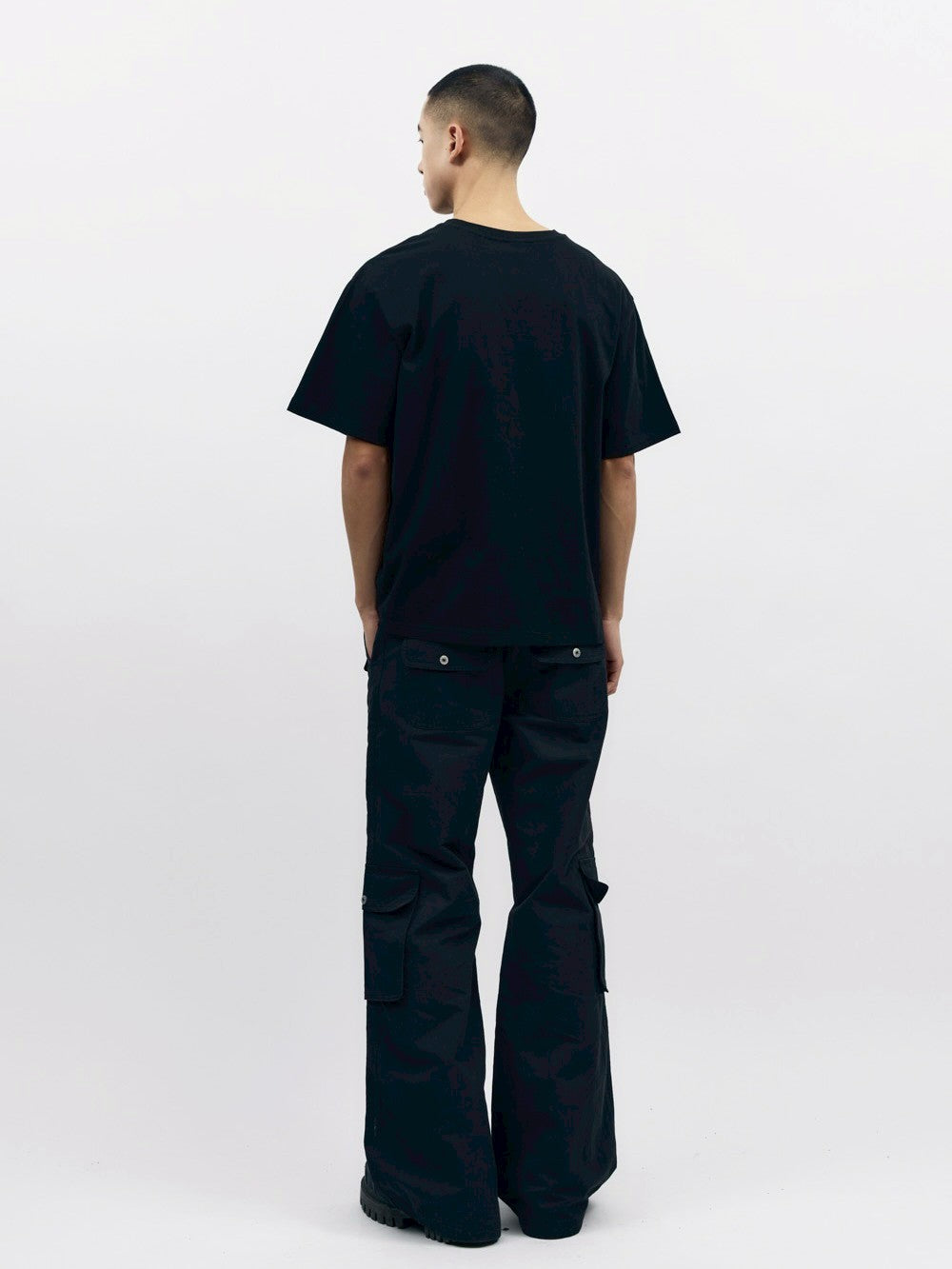 【AAKAM】Gun Lettering Half Top
