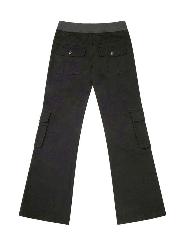 【AAKAM】Flare Cargo Pocket Pants