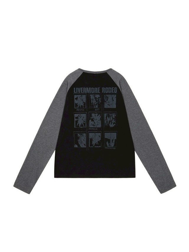 【AAKAM】Slit Raglan Long Sleeve