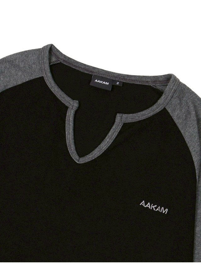【AAKAM】Slit Raglan Long Sleeve