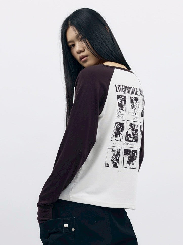 【AAKAM】Slit Raglan Long Sleeve