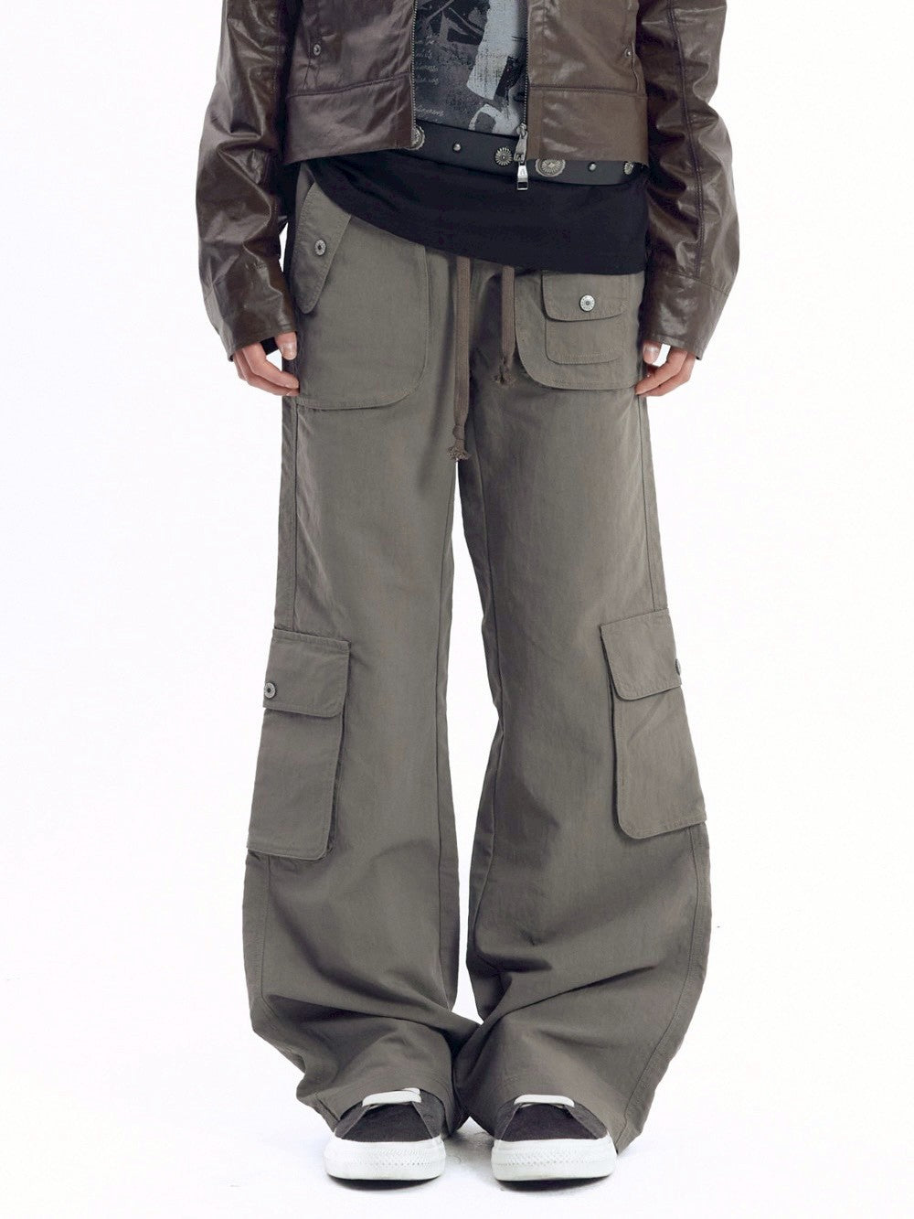 【AAKAM】Flare Cargo Pocket Pants