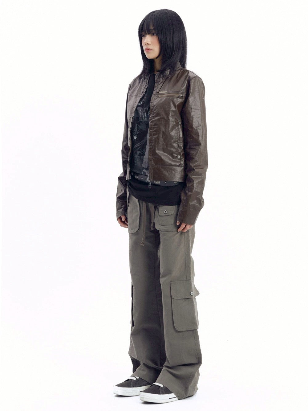 【AAKAM】Flare Cargo Pocket Pants