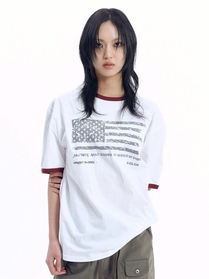 【AAKAM】Star-Spangled Ringer Top