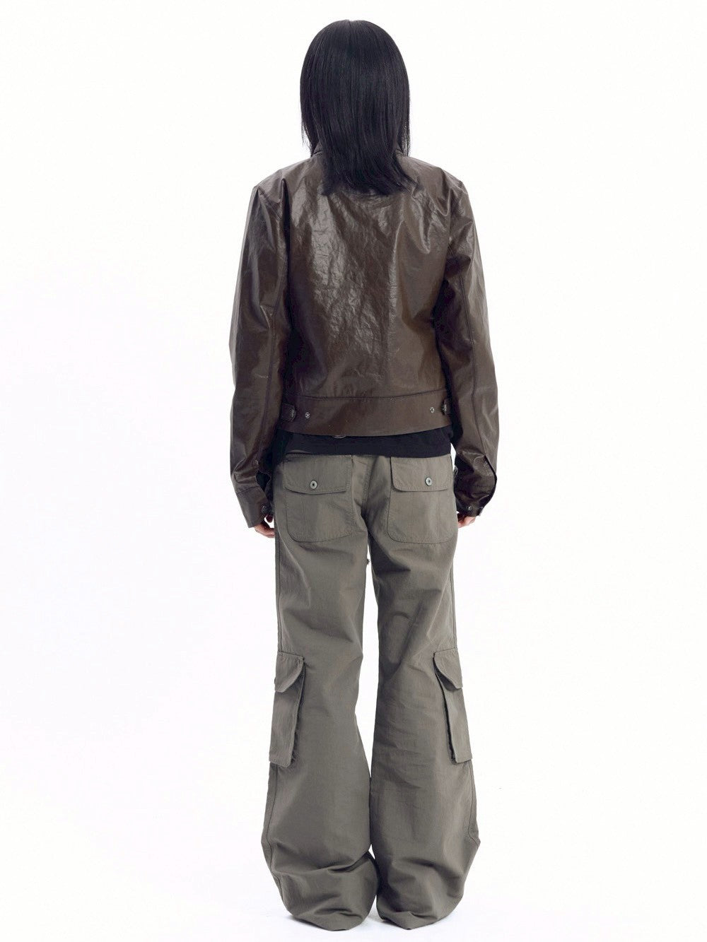 【AAKAM】Flare Cargo Pocket Pants
