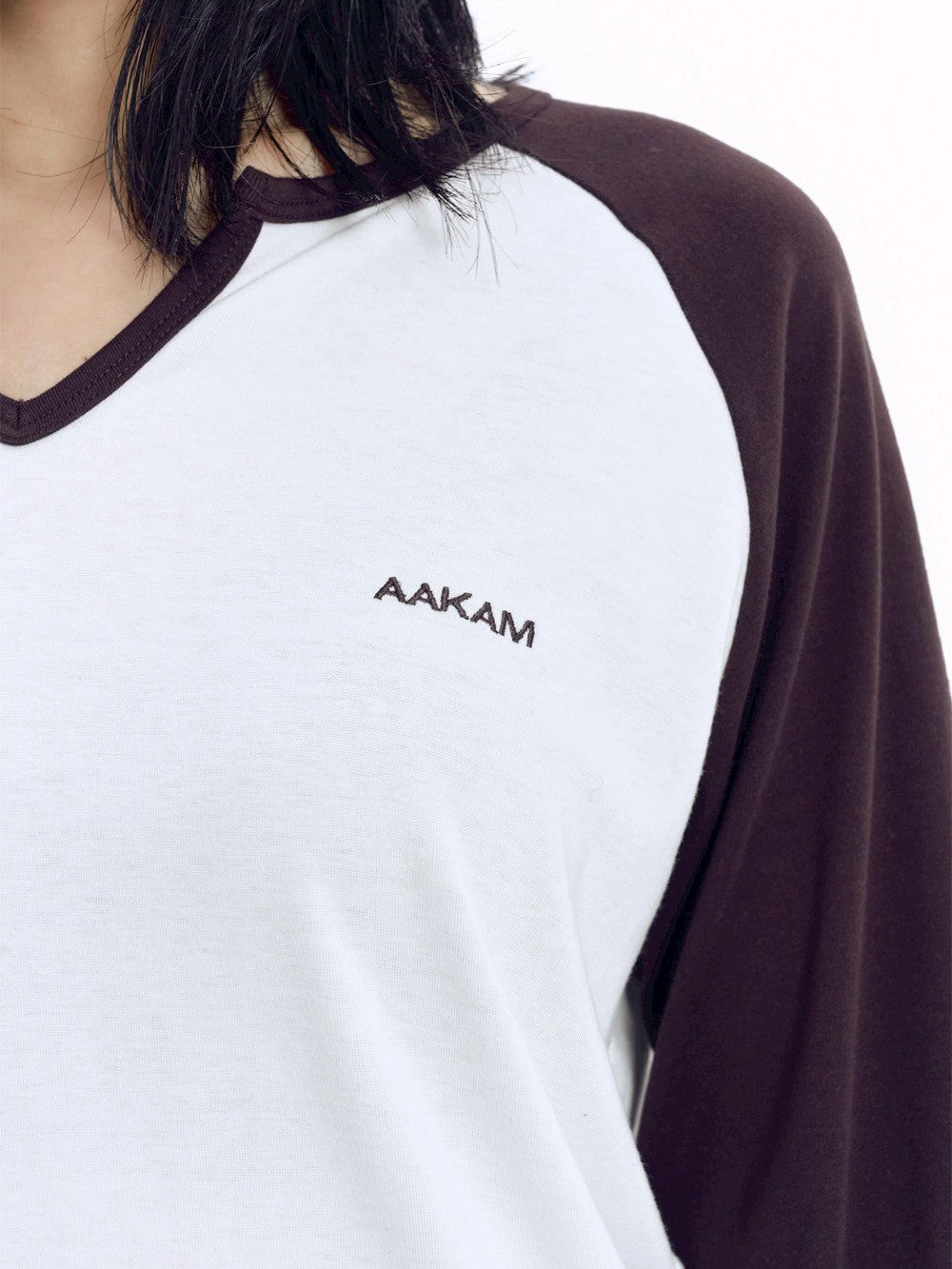 【AAKAM】Slit Raglan Long Sleeve