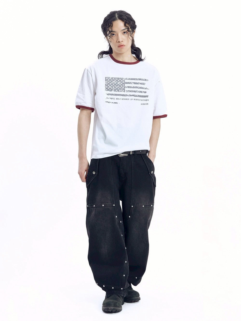 【AAKAM】Star-Spangled Ringer Top
