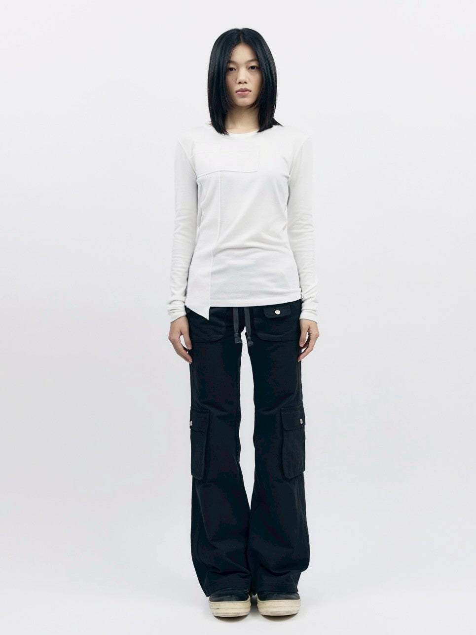 【AAKAM】Cross Patch Long Sleeve