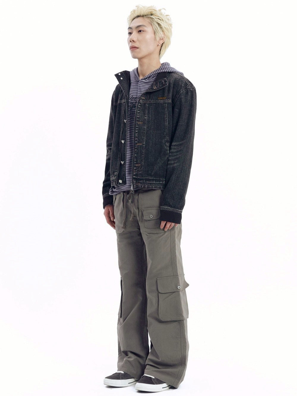 【AAKAM】Flare Cargo Pocket Pants
