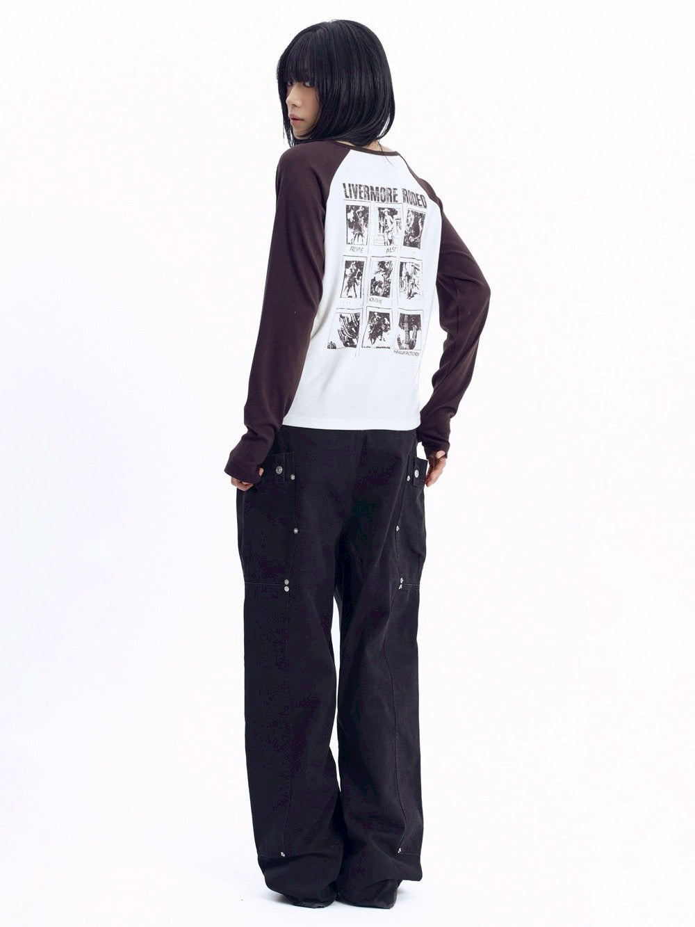 【AAKAM】Slit Raglan Long Sleeve