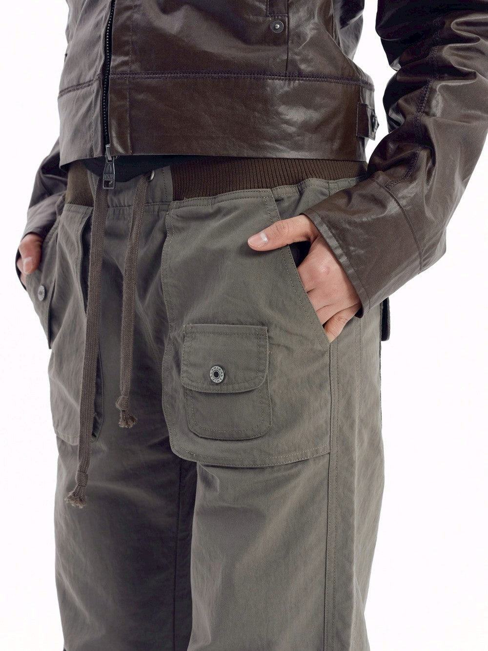 【AAKAM】Flare Cargo Pocket Pants