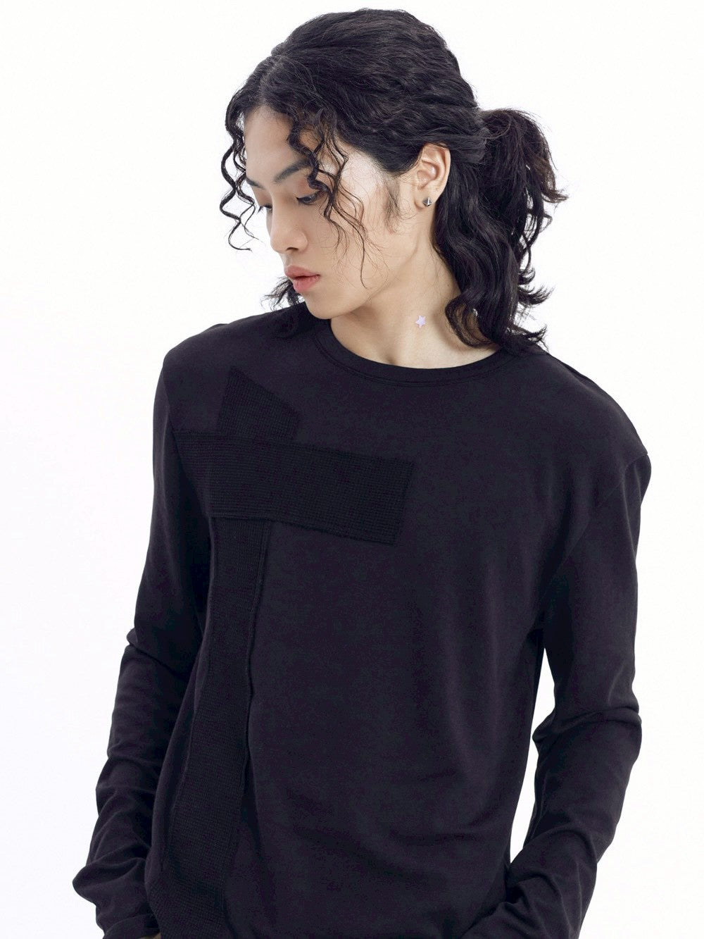 【AAKAM】Cross Patch Long Sleeve