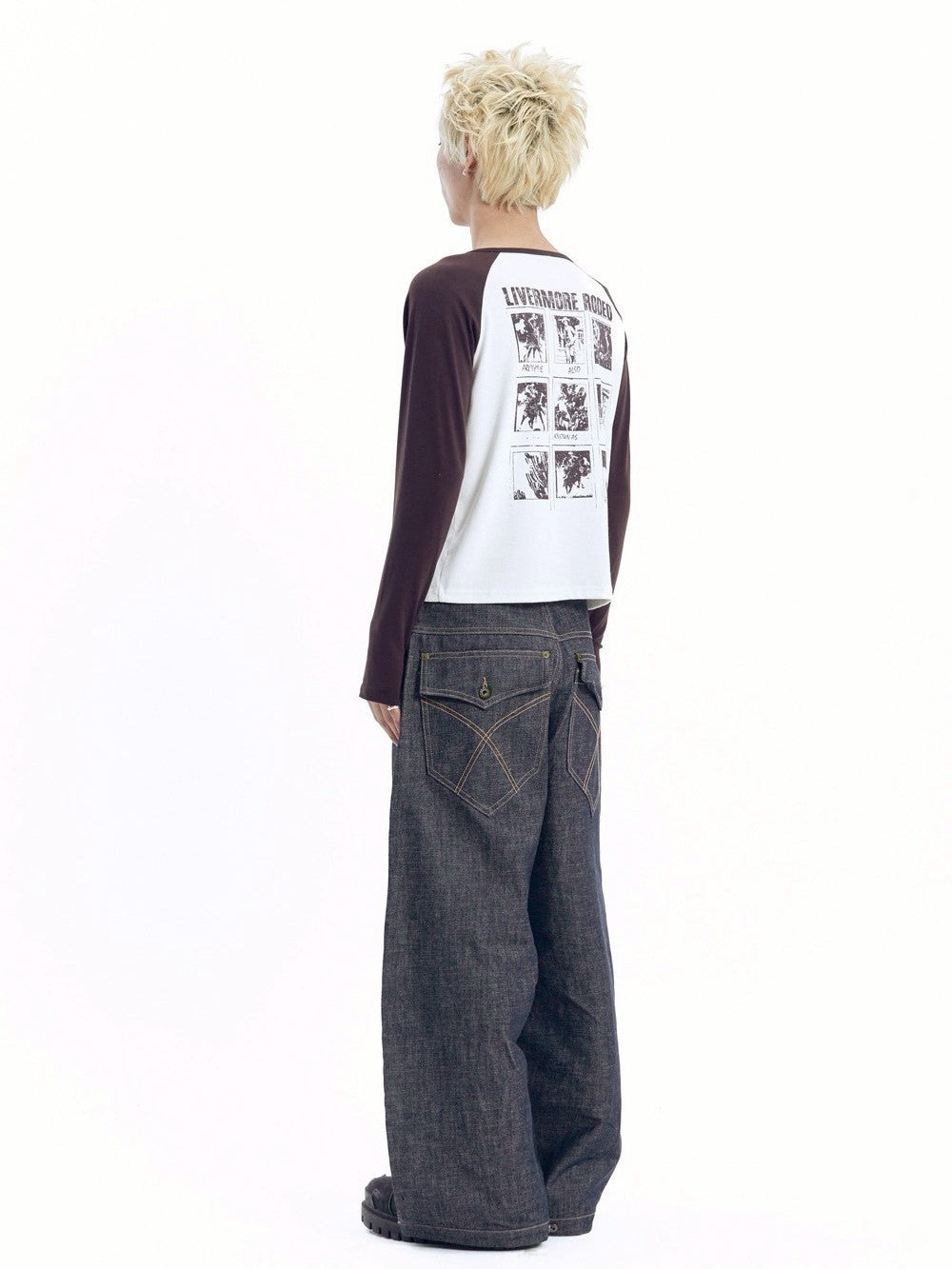 【AAKAM】Slit Raglan Long Sleeve