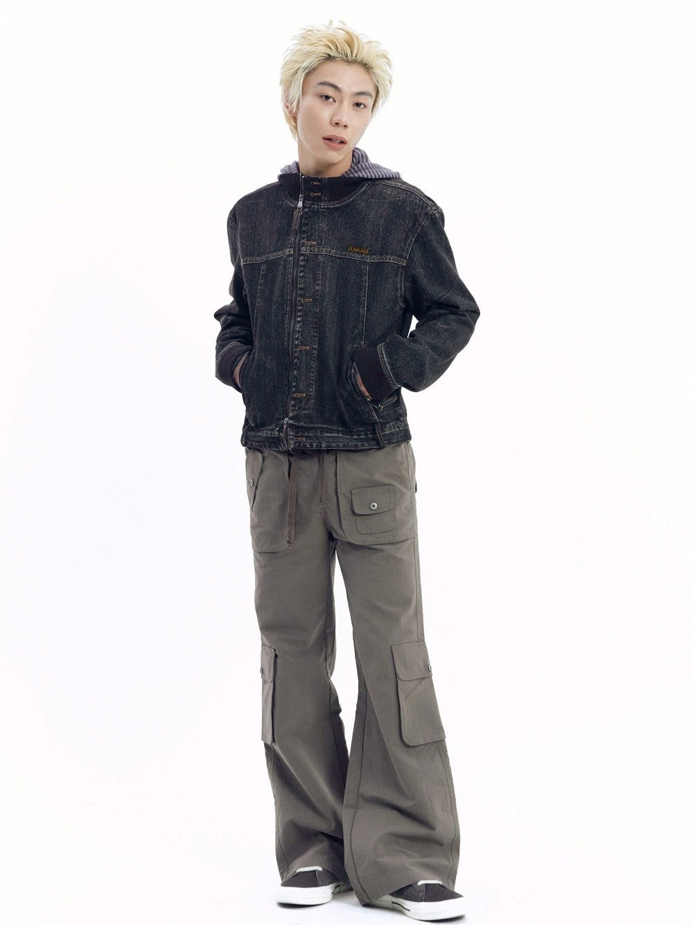 【AAKAM】Flare Cargo Pocket Pants