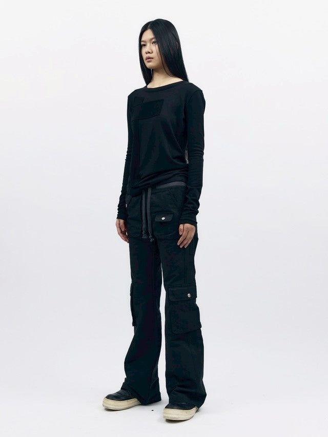 【AAKAM】Cross Patch Long Sleeve