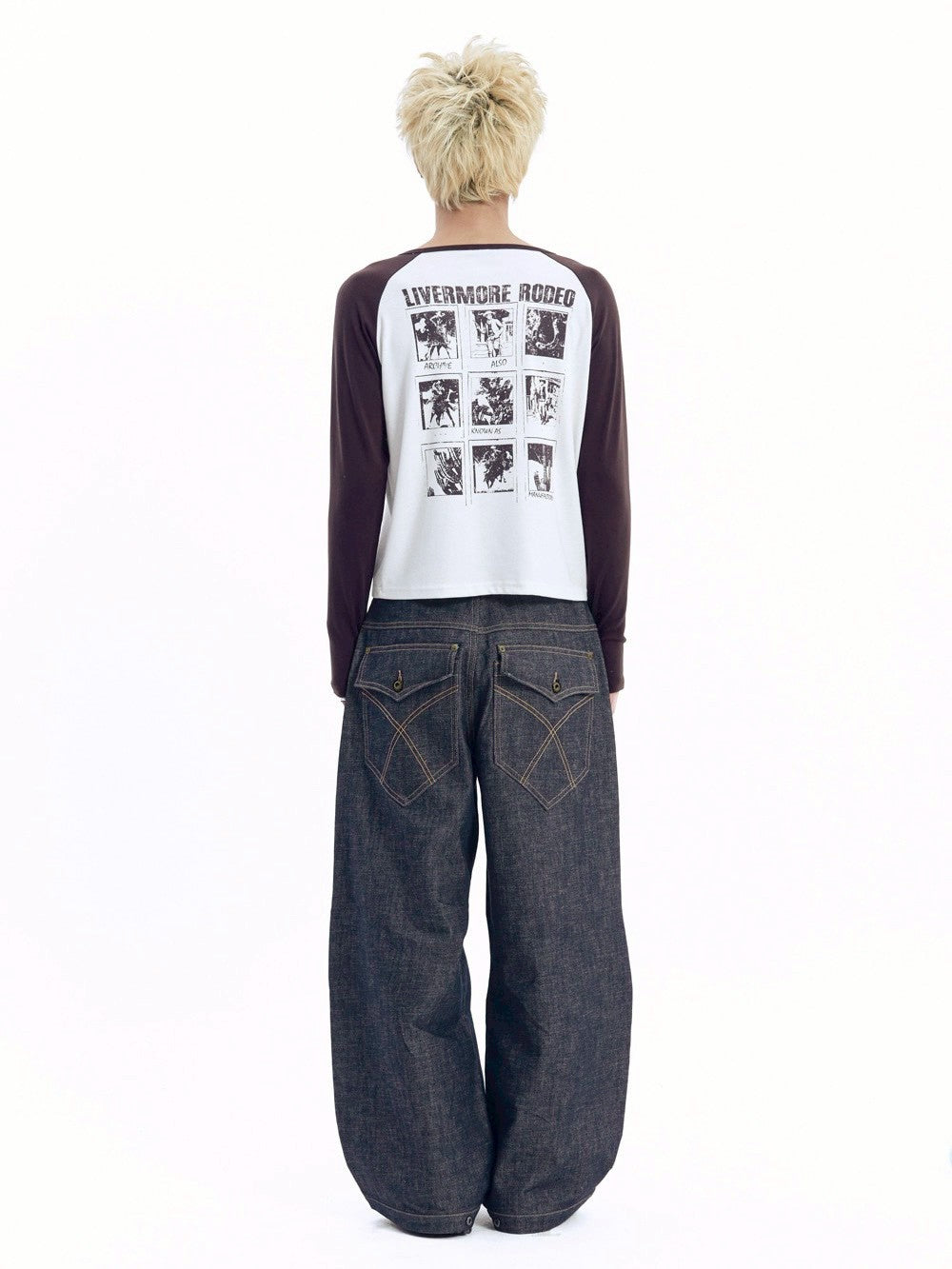 【AAKAM】Slit Raglan Long Sleeve