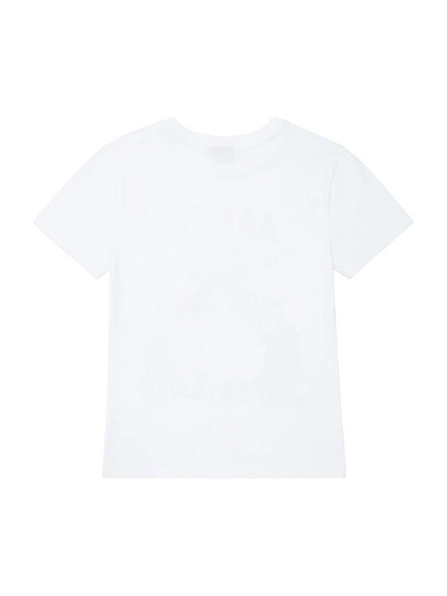 【AAKAM】Gun Lettering Half Top