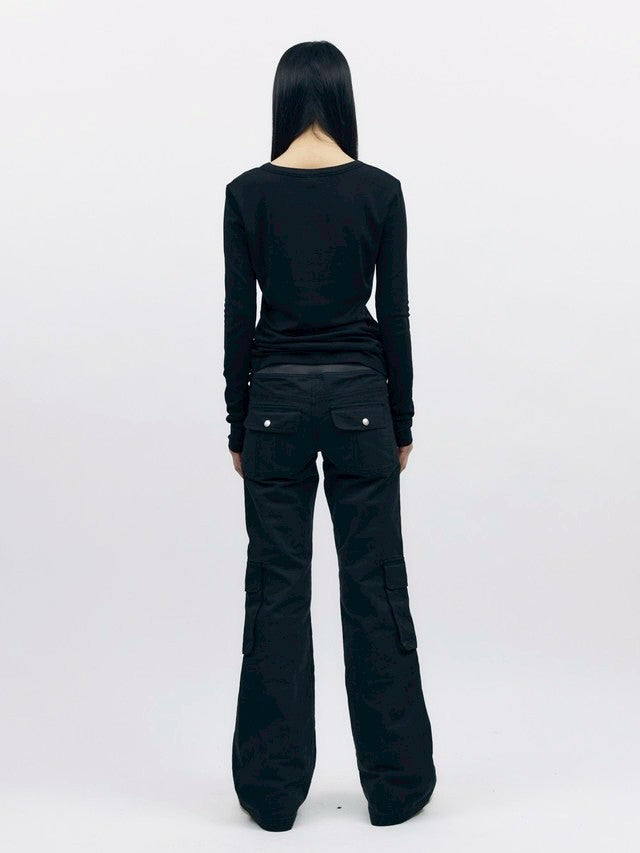 【AAKAM】Cross Patch Long Sleeve