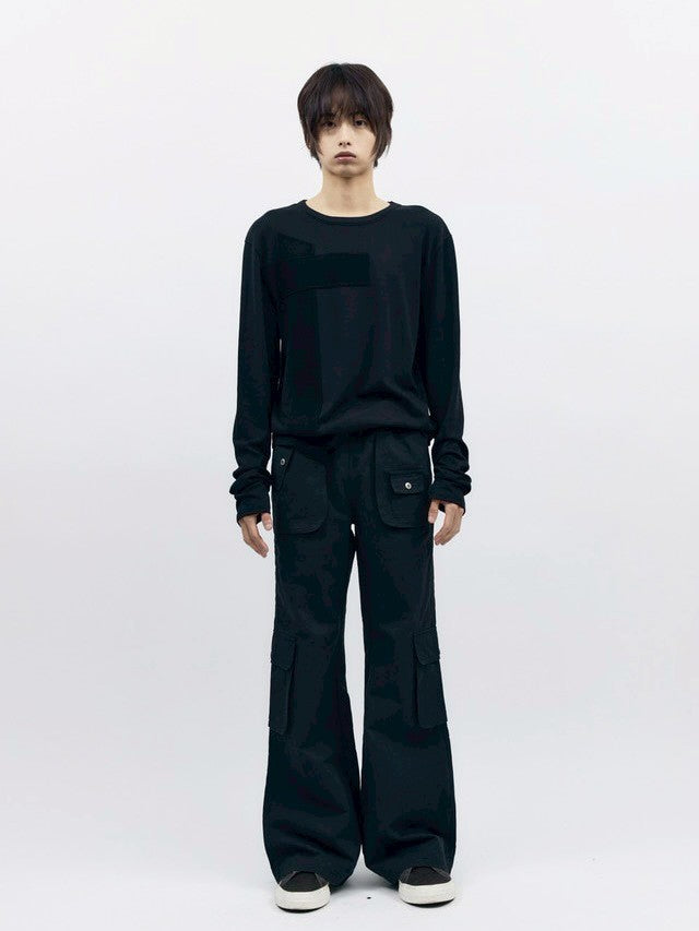 【AAKAM】Cross Patch Long Sleeve