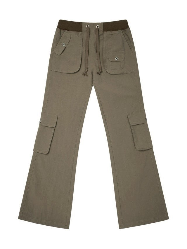 【AAKAM】Flare Cargo Pocket Pants