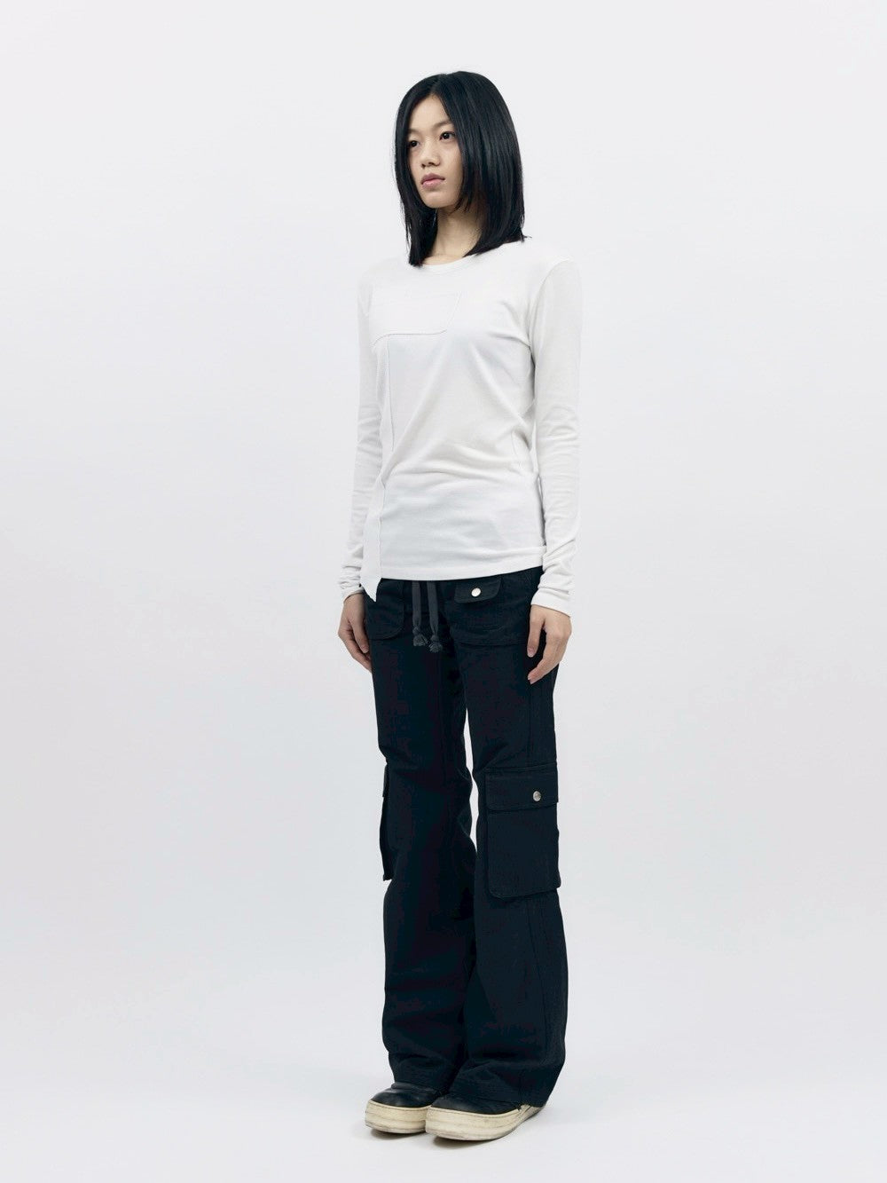 【AAKAM】Cross Patch Long Sleeve